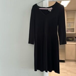 Ganni mini pleated and knit dress